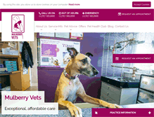 Tablet Screenshot of mulberryvets.co.uk